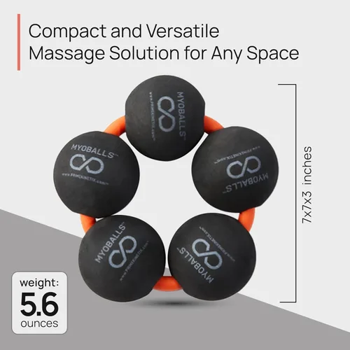 Miniatura 4 de PRIMEKINETIX MyoBalls - Rodillo de espuma para músculos, movilidad mejorada, masaje de tejido profundo y cuerpo completo, terapia de punto