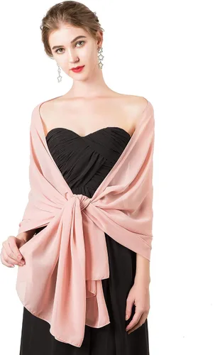 Miniatura 5 de Chales/mantones de gasa suave para vestidos, accesorios de mujer