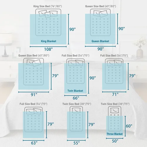 Miniatura 2 de KAWAHOME - Manta de punto para verano, ligera, transpirable, peluda, de jersey para sofá o cama