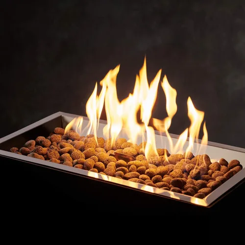 Miniatura 6 de The Outdoor Greatroom Company Quemador de gas propano – Kit de quemador de fuego de cristal lineal Plus Spark Ignition – Inserto para hoguera de gas