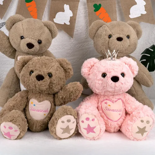 Miniatura 6 de Oso de Peluche Personalizado con Nombre Bordado, Oso de Peluche Personalizado para Bebé, Osos de Peluche para Niños y Adultos de 1+ Año de Edad