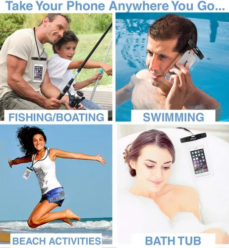 Miniatura 8 de AiRunTech Bolsa seca impermeable y bolsa impermeable para teléfono celular para deportes acuáticos al aire libre, canotaje, senderismo, kayak, pesca