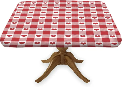 Miniatura 16 de Mantel cuadrado ajustable con bandera americana, 4 de julio, Día de la Independencia, manteles de madera con borde elástico, resistente a