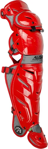 Miniatura 10 de All-Star Adult System 7 - Protector de piernas, recortado gris, corto de 15.5 pulgadas de longitud