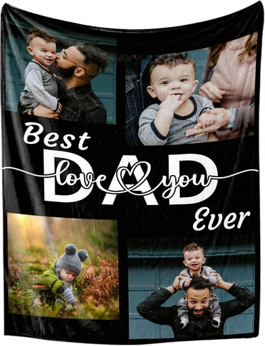 Miniatura 24 de Manta personalizada con foto, manta personalizada con imagen, regalos personalizados para pareja, mamá, papá, novia, novio, amigo, cumpleaños, 10