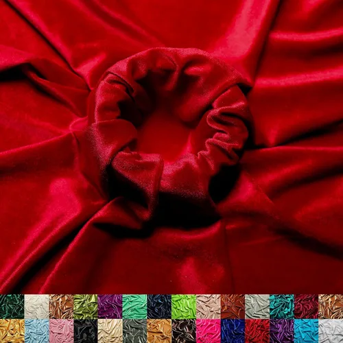 Miniatura 8 de Ice Fabrics The Yard - Tela de terciopelo elástico elástico suave de 60 pulgadas de ancho para coser ropa, disfraces, manualidades, 90% poliéster