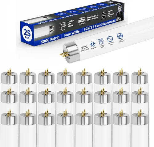 Miniatura 7 de GoodBulb Bombilla fluorescente T8 de 25 W, 36 pulgadas, 3000 K, luz blanca cálida, base bi-pin media, 2225 lúmenes, 86 CRI, 36000 horas de vida