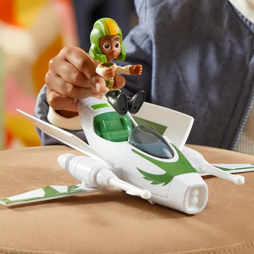 Miniatura 3 de Star Wars: Young Jedi Adventures Jedi Pilot Kai Brightstar, figura de acción a escala de 4 pulgadas, juguetes, juguetes preescolares para niños