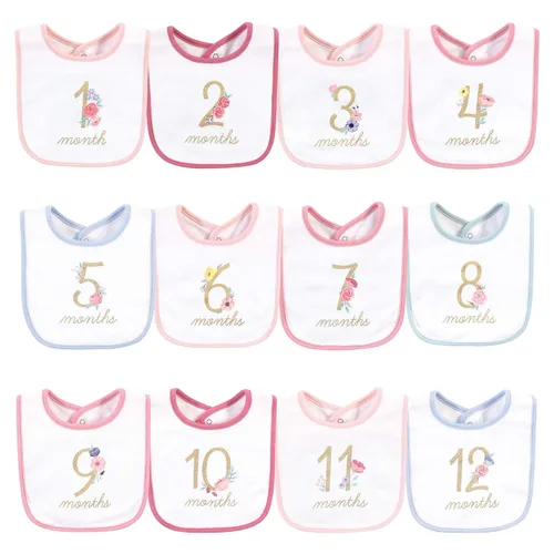 Miniatura 69 de Hudson Baby Baberos unisex de algodón para bebé, nube rosa, talla única (paquete de 2)