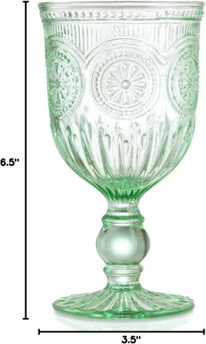 Miniatura 6 de Copa de vino verde para reemplazo/piezas de repuesto de Yungala Green Glassware Este listado es solo para 1 vaso