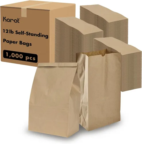 Miniatura 12 de Karat 2lb Paper Lunch Bags - Kraft, 2,000 Count - Versatile Paper Bags for Small Business, Snacks, Popcorns or Party Favor - Sturdy, Self-Standing