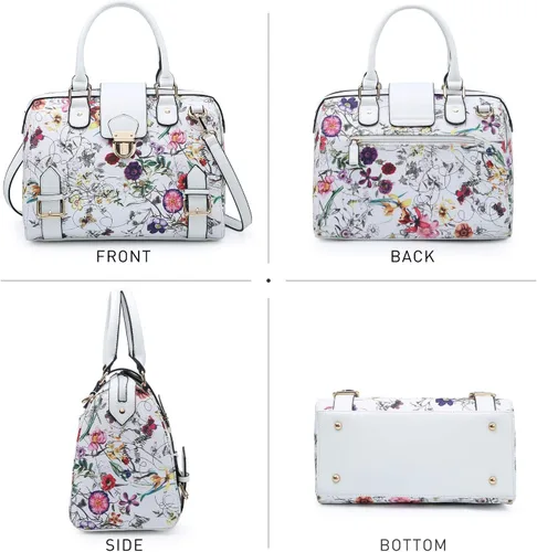 Miniatura 2 de Dasein - Bolso de mano para mujer, diseño de barril, cuero vegano, bolso de hombro, con asa superior, a la moda, bolso de trabajo