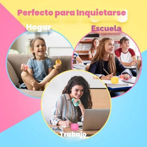 Miniatura 6 de ZaxiDeel Juguetes de Presión Cubo de Estrés Paquete de 3: Juguetes Sensoriales Llenos de Gel de Alta Densidad, Cubo de 2.1", Juguetes de Presión