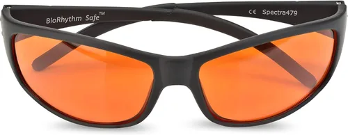 Miniatura 2 de Anteojos ámbar bloqueo de azul para dormir, BioRhythm Safe(TM), anteojos para la noche, anteojos especiales teñido de naranja para ayudarte a dormir