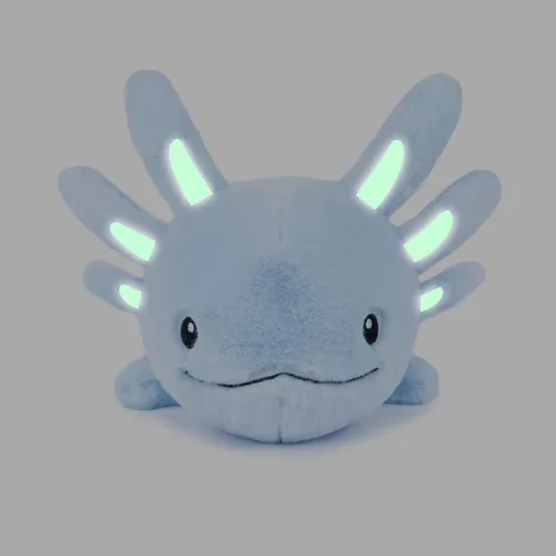 Miniatura 8 de Niuniu Daddy Animales de peluche con peso de ajolote azul de 24 pulgadas 5 libras para niños, adultos, niñas, niños, juguete de peluche gigante