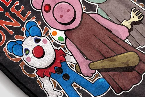 Miniatura 3 de Jay Franco . Manta Piggy «One of Us» de 117 x 152 cm, ropa de cama para niños, resistente a la decoloración, forro polar súper suave