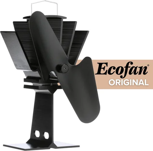 Miniatura 2 de Caframo Ecofan Original - Ventilador estufa con paletas, Metal, Negro (Black Blade), S