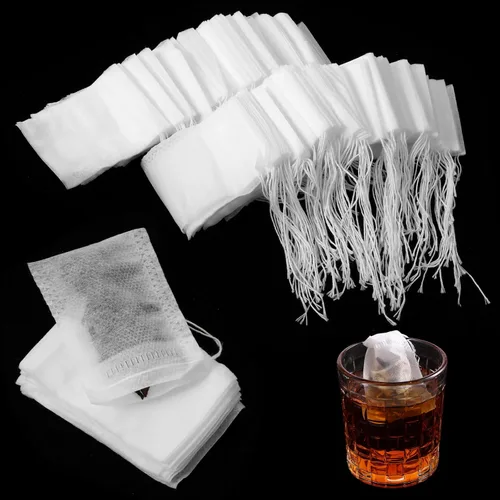 1000 bolsas de té para té de hojas sueltas, desechables, con cordón, bolsas de té vacías, bolsas de filtro de té a granel, bolsas vacías para té