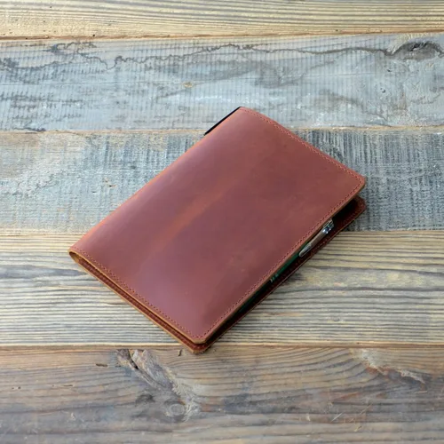 Miniatura 6 de JJNUSA Funda de cuero compatible con tops The Legal Pad Writing Pads de 5 x 8 pulgadas, regla legal, cuadernos envejecidos funda de cuero genuino A5