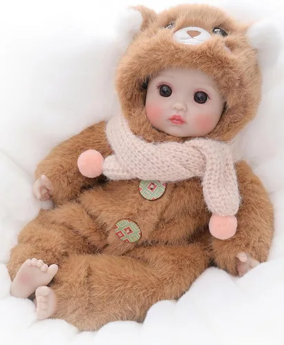 Miniatura 19 de Muñecas de bebé, muñeca de 18 pulgadas de gran tamaño, muñeca de bebé realista, cuerpo suave y lindo, muñeca de bebé de la vida real con accesorios