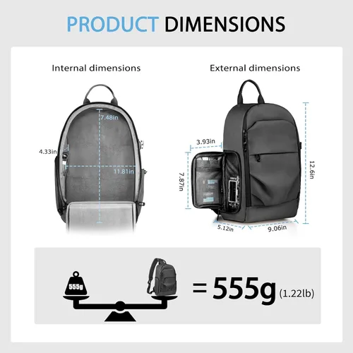 Miniatura 4 de TAAOKA Bolsa bandolera para cámara fotográfica – Bolsa cruzada impermeable para cámara con bolsillos de acceso rápido, DSLR linda bolsa para cámara