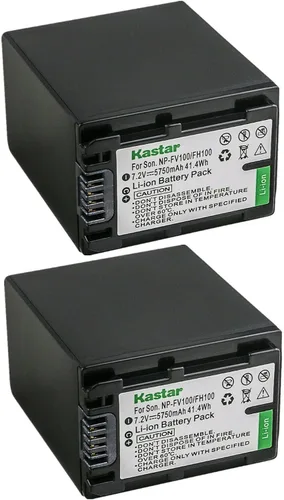 Miniatura 4 de Kastar Paquete de 1 batería NP-FV100 de 7,2 V 5750 mAh de repuesto para Sony DEV-30, DEV-5, DEV-50, DEV-50V, FDR-AX100, FDR-AX100E, FDR-AX700