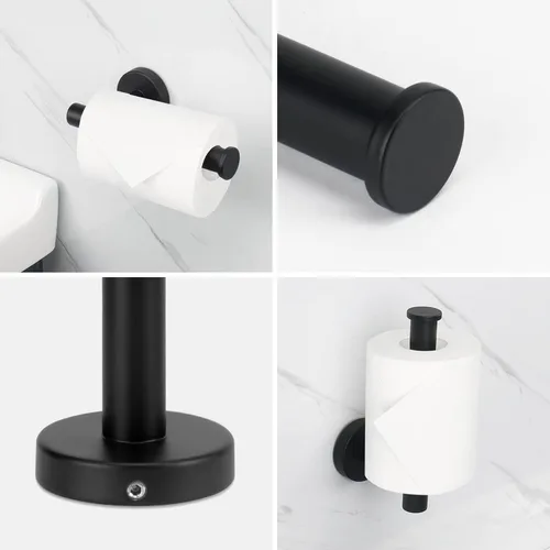 Miniatura 3 de NearMoon Juego de accesorios de baño SUS 304 de acero inoxidable grueso, incluye toallero de 16 pulgadas, soporte para papel higiénico, ganchos