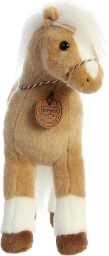 Miniatura 2 de Aurora Exquisito animal de peluche Breyer Morgan - Detalles realistas - Juego imaginativo - Marrón 13 pulgadas