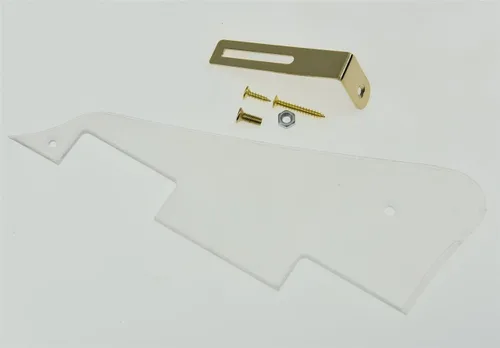 Miniatura 6 de KAISH Golpeador de guitarra LP blanco envejecido de 3 capas con soporte cromado para Epiphone Les Paul
