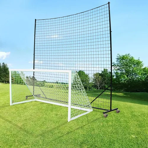 Miniatura 13 de Sistema de tope de bola - Red de respaldo de fútbol, resistente, alto impacto, barrera de práctica