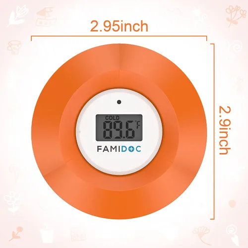 Miniatura 7 de Famidoc - Termómetro de seguridad para el baño del bebé, juguete flotante con termómetro para la tina y habitación del bebé