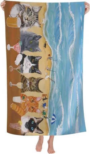 Miniatura 14 de COMFAR Toalla de playa de microfibra para niños, toallas de playa personalizadas para niños, toalla de playa sin arena, toalla de piscina de secado