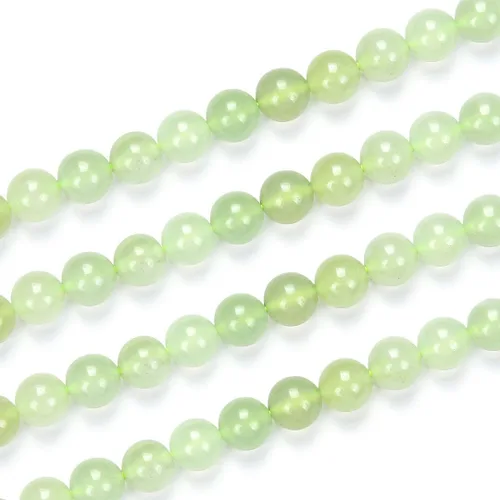 90 piezas Adabele Jade Natural Nuevo Serpentina Piedras Preciosas Curativas 8mm (0.31 pulgadas) Cuentas Redondas Sueltas Espaciadoras de Piedra