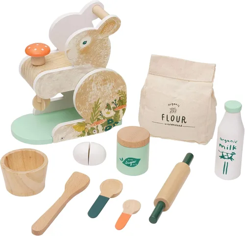 Manhattan Toy Bunny Hop Mixer - Juego de juguetes de cocina para niños y niños