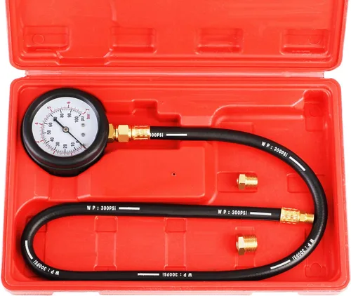 Miniatura 8 de JIFETOR Kit de probador de presión de aceite, prueba de diagnóstico profesional del motor, herramienta de medidor de presión de 100 PSI
