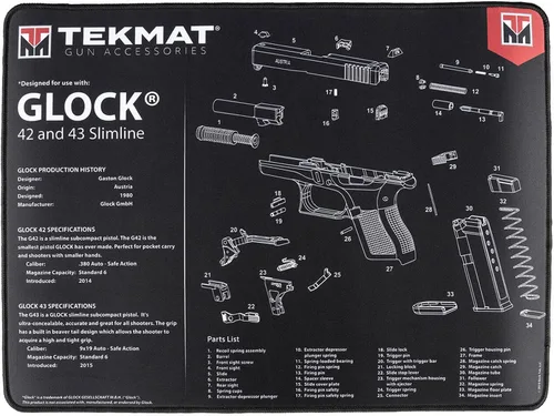 Miniatura 10 de TekMat Ultra - Alfombrilla para pistola de 20 x 15 pulgadas, tapete de limpieza y mantenimiento de pistolas con base de goma antideslizante