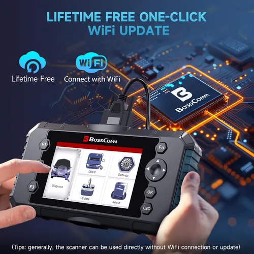 Miniatura 6 de 2026 BOSSCOMM IFIX430 Herramienta de diagnóstico OBD2, ABS/SRS Airbag/Transmisión/Motor, escáner y lector de códigos para coches y camiones, escáner