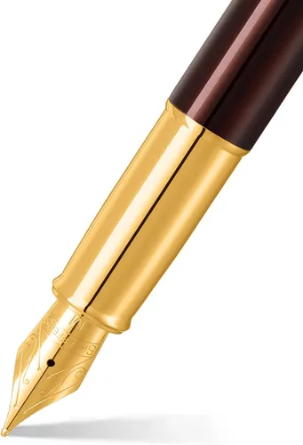 Miniatura 2 de Sheaffer Gift 100 9370 - Bolígrafo color café brillante con ribete PVD dorado Bolígrafo marrón café Set de regalo de bolígrafo premium