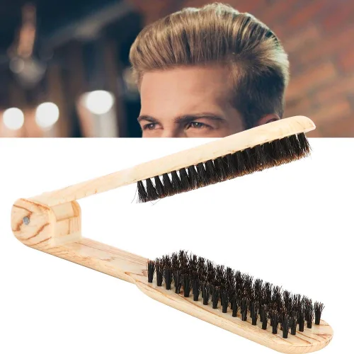 Miniatura 8 de Peine alisador de cabello, cepillo de pelo con abrazadera de doble cara, cepillos alisadores de peluquería para bricolaje, peluquería, peine