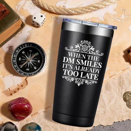 Miniatura 3 de Regalos de Dungeons and Dragons - Regalos para Dungeon Master - Regalo de Navidad para Dungeon Master D&d Dnd Dm Rpg Fans - Vaso Dnd de 20oz