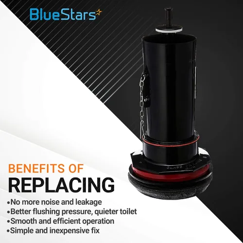 Miniatura 3 de BlueStars Paquete de 5 sellos K-GP1059291 para válvula de descarga de recipiente, compatible con inodoros Kohler. Reemplaza 2475620 GP1059291