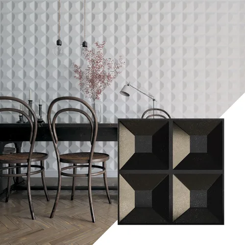 Miniatura 59 de Ekena Millwork Swindon EnduraWall Panel decorativo de pared 3D de 11 7/8 pulgadas de ancho x 11 7/8 pulgadas de alto, fiebre del oro