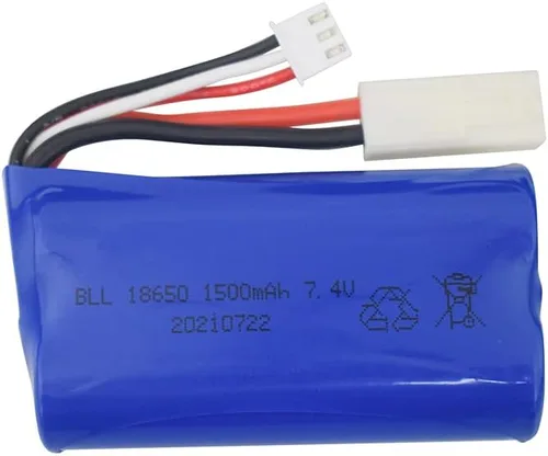 Miniatura 4 de sea jump Batería de litio de 2 piezas de 7.4 V 1500 mAh con cargador 2 en 1 para Feilun FT009 UDI009 DUI902 UDI002 AA102 RC barco de alta velocidad