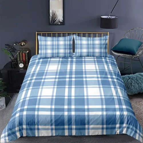 Miniatura 10 de Jingzhang Juego de ropa de cama de teñido anudado colorido mármol adolescente niña ropa de cama acuarela pastel rosa azul púrpura juego de funda
