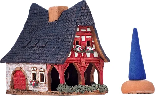 Miniatura 2 de Cerámica arte cono incienso titular decoración de habitación hecho a mano coleccionable miniatura antigua Smithery en Rothenburg, Alemania R217