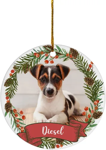 Miniatura 9 de FLOCHIL Adornos de Navidad Personalizados para Gatos Adornos de Navidad Personalizados con Foto y Nombre para Árboles de Navidad, Adornos de Navidad