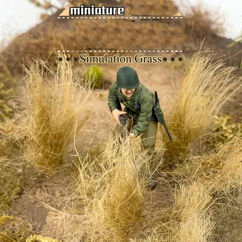 Miniatura 6 de Cayway Simulación Hierba Modelo Hierba Tufts Hierba Estática Miniatura Ferrocarril Hierba Artificial para Tren Paisaje Ferrocarril Paisaje Paisaje