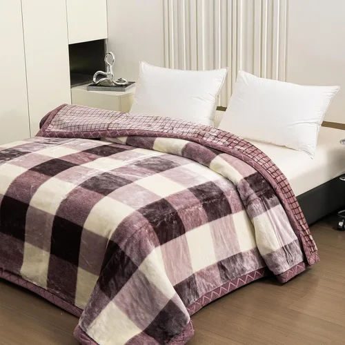 Miniatura 19 de LGYKUMEG - Manta de visón coreana de 59x79 pulgadas, manta suave y cálida de felpa sedosa - Manta reversible de 2 capas Raschel para cama individual