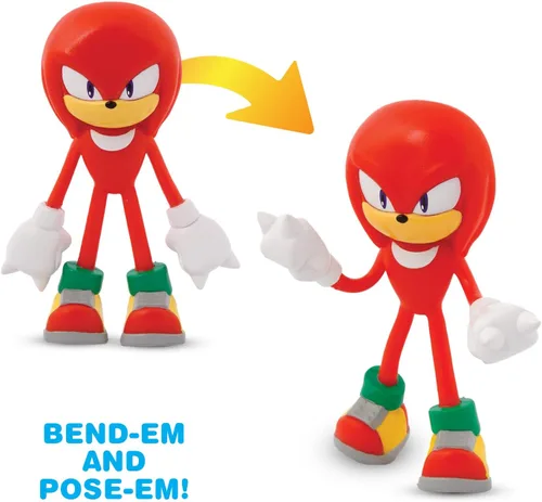 Miniatura 5 de TCG Toys Bend-EMS - Sonic The Hedgehog - ¡Las figuras de acción originales flexibles y posicionables de los años 90 están de vuelta! Excelentes
