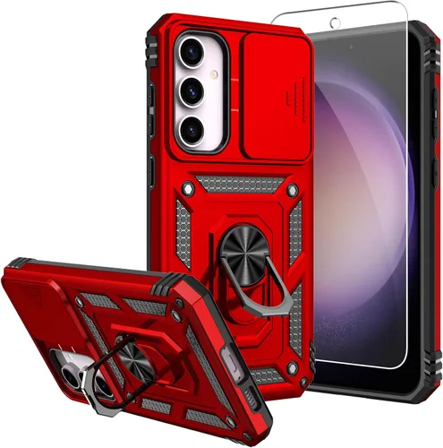 Miniatura 8 de Funda para Galaxy S23 FE, con protectores de pantalla y funda para cámara, [grado militar] de 16 pies. Funda a prueba de caídas con funda protectora